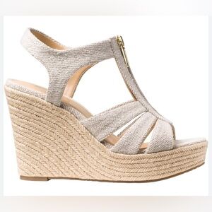 Michael Kors Berkeley Wedges Sandals Shoes 8M/38